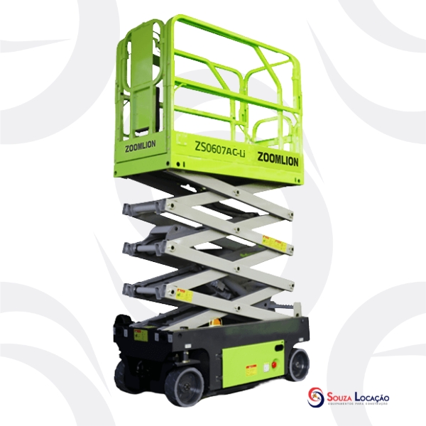 Plataforma Elevatória Tipo Tesoura Elétrica ZS0407DC-Li