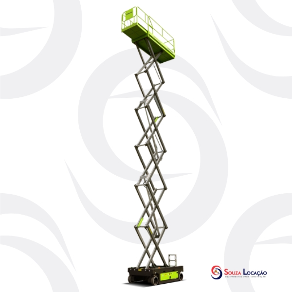 Plataforma Elevatória Tipo Tesoura Elétrica ZS1414AC-Li